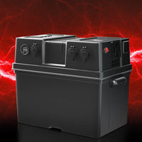 Battery Box 500W Inverter Deep Cycle Battery Portable Caravan Camping USB Kings Warehouse