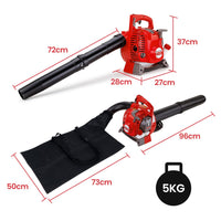 Baumr-AG Petrol Leaf Blower Vacuum 4 Stroke - Vac Garden Commercial Hand Outdoor garden supplies Kings Warehouse