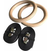 Birch Wood Gymnastic Rings Fitness Accessories Kings Warehouse