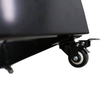 Black Metal Versatility Planter Medium with Wheels Garden Furniture Kings Warehouse