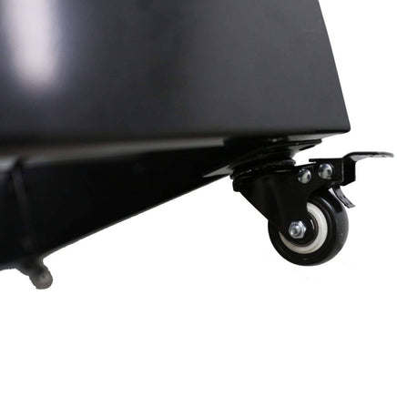 Black Metal Versatility Planter Medium with Wheels Garden Furniture Kings Warehouse