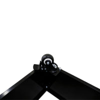 Black Metal Versatility Planter Medium with Wheels Garden Furniture Kings Warehouse