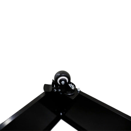 Black Metal Versatility Planter Medium with Wheels Garden Furniture Kings Warehouse