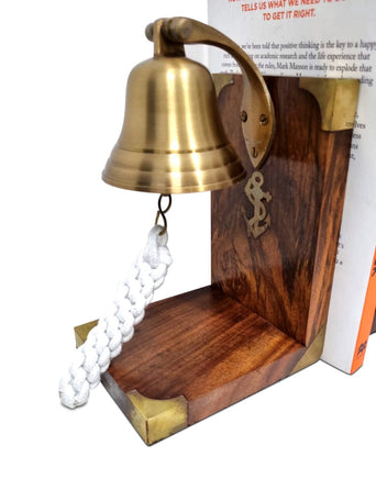 Brass Bookend - Anchor Bell KingsWarehouse