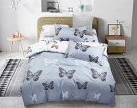 Butterfly King Size Quilt/Doona/Duvet Cover Set Kings Warehouse