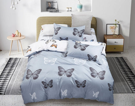 Butterfly King Size Quilt/Doona/Duvet Cover Set Kings Warehouse