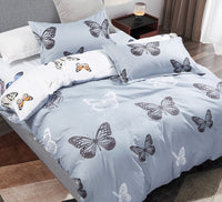 Butterfly King Size Quilt/Doona/Duvet Cover Set Kings Warehouse