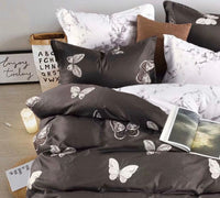 Butterfly Queen Size Quilt/Doona/Duvet Cover Set Kings Warehouse