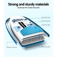 Camp Stand Up Paddle Board Inflatable SUP Surfboard Paddleboard Kayak 10FT Kings Warehouse