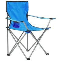 Camping Table and Chair Set 3 Pieces Blue Kings Warehouse 