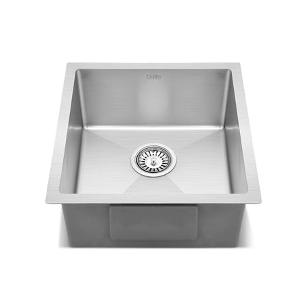 Cefito Handmade Kitchen Sink Stainless steel Sink 44cm x 45cm Home & Garden > Kitchenware Kings Warehouse