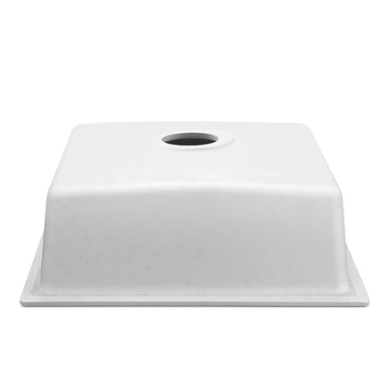 Cefito Stone Kitchen Sink 450X450MM Granite Under/Topmount Basin Bowl Laundry White Cefito Kings Warehouse