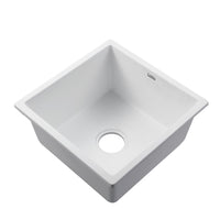 Cefito Stone Kitchen Sink 450X450MM Granite Under/Topmount Basin Bowl Laundry White Cefito Kings Warehouse