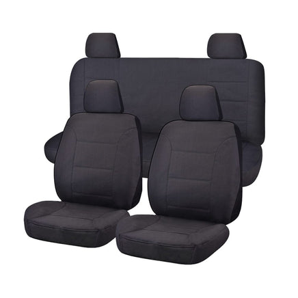 Challenger Canvas Seat Covers - For Nissan Frontier D23 Series 1-3 NP300 Dual Cab (2015-2017) Kings Warehouse