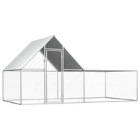 Chicken Coop 4x2x2 m Galvanised Steel Coops & Hutches Supplies Kings Warehouse 