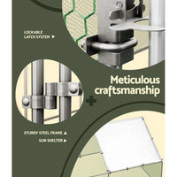 Chicken Coop Cage Run Rabbit Hutch Large Walk In Hen House Cover 8mx3mx2m Kings Warehouse