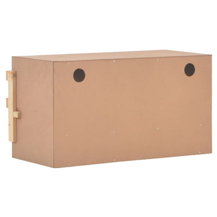 Chicken Laying Nest 3 Compartments 72x33x38 cm Solid Pine Wood Coops & Hutches Supplies Kings Warehouse