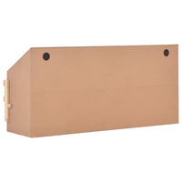 Chicken Laying Nest 5 Compartments 117x33x54 cm Solid Pine Wood Coops & Hutches Supplies Kings Warehouse