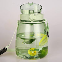 Clear Large Water Bottle Water Jug with Adjustable Shoulder Strap - Green Kings Warehouse