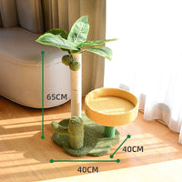 Coconut Cat Tree Tower Scratching Post Toys Kings Warehouse