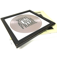 Crosley LP Vinyl Record Wall Display Wood Frame - Black Kings Warehouse 