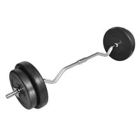 Curl Bar with Weights 30kg Fitness Supplies Kings Warehouse 