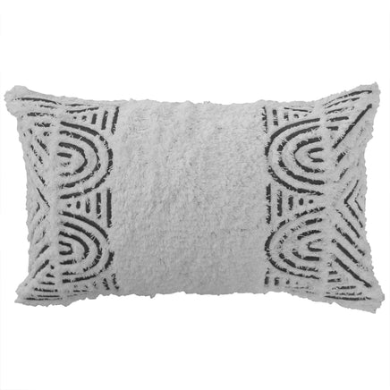 Cushion Cover-Boho Textured Single Sided-Africa Mono-30cm x 50cm Kings Warehouse