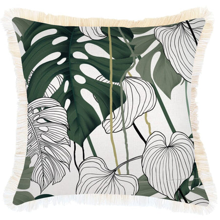 Cushion Cover-Coastal Fringe-Kona-45cm x 45cm Kings Warehouse