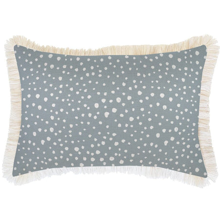 Cushion Cover-Coastal Fringe-Lunar Smoke-35cm x 50cm Kings Warehouse