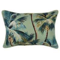 Cushion Cover-With Piping-Palm Trees Lagoon-35cm x 50cm Kings Warehouse