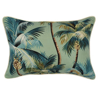 Cushion Cover-With Piping-Palm Trees Lagoon-35cm x 50cm Kings Warehouse 