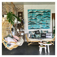 Cushion Cover-With Piping-Palm Trees Lagoon-35cm x 50cm Kings Warehouse