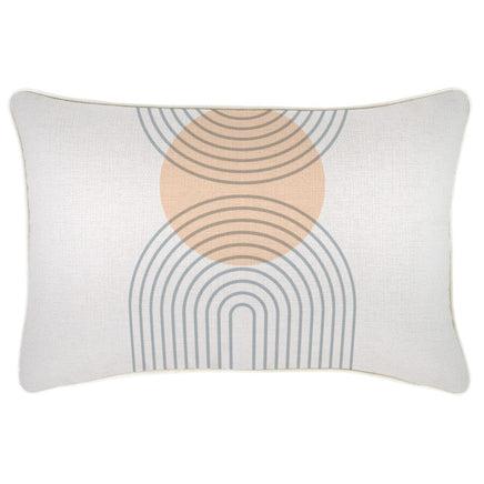 Cushion Cover-With Piping-Rising-Sun-35cm x 50cm Kings Warehouse
