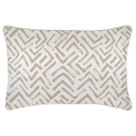 Cushion Cover-With Piping-Tribal-Beige-35cm x 50cm Kings Warehouse