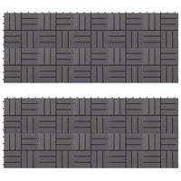 Decking Tiles 20 pcs Grey Wash 30x30 cm Solid Acacia Wood Kings Warehouse 