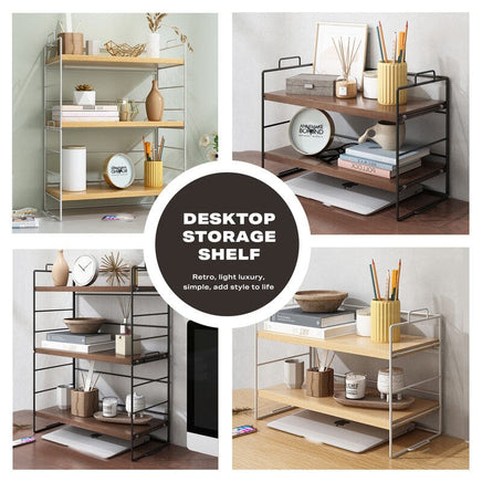 Desktop Storage Rack Bookshelf Office Furniture Kings Warehouse