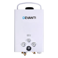 Dev King Portable Gas Hot Water Heater Outdoor Camping Shower 12V Pump White Camping > Outdoor Kings Warehouse 