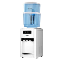 Devanti 22L Bench Top Water Cooler Dispenser Filter Purifier Hot Cold Room Temperature Three Taps Kitchen Appliances Kings Warehouse 
