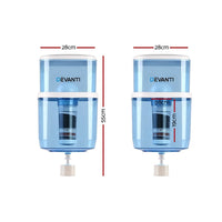 Devanti 22L Water Cooler Dispenser Purifier Filter Bottle Container 6 Stage Filtration Kitchen Appliances Kings Warehouse 