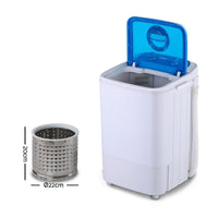 Devanti 4.6KG Mini Portable Washing Machine Devanti Kings Warehouse