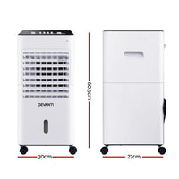 Devanti Evaporative Air Cooler Conditioner Portable 6L Cooling Fan Humidifier Air Conditioners Kings Warehouse
