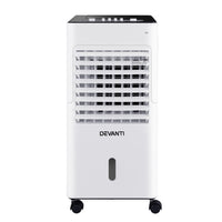 Devanti Evaporative Air Cooler Conditioner Portable 6L Cooling Fan Humidifier Air Conditioners Kings Warehouse