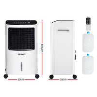Devanti Evaporative Air Cooler Conditioner Portable 8L Cooling Fan Humidifier New Arrivals Kings Warehouse