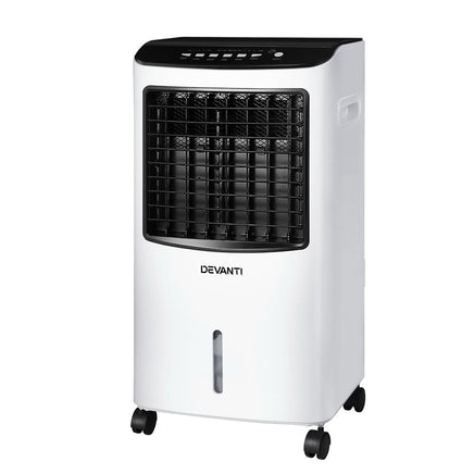 Devanti Evaporative Air Cooler Conditioner Portable 8L Cooling Fan Humidifier New Arrivals Kings Warehouse