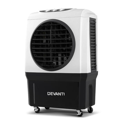 Devanti Evaporative Air Cooler Industrial Commercial Portable Water Fan Workshop Air Conditioners Kings Warehouse