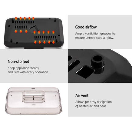 Devanti Food Dehydrator with 5 Trays - Silver Kings Warehouse