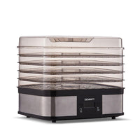 Devanti Food Dehydrator with 5 Trays - Silver Kings Warehouse