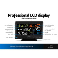 Devanti Wireless WiFi Professional Weather Station Solar Sensor LCD UV Light Others Kings Warehouse