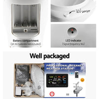Devanti Wireless WiFi Professional Weather Station Solar Sensor LCD UV Light Others Kings Warehouse