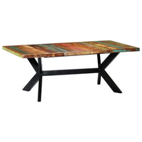 Dining Table 200x100x75 cm Solid Reclaimed Wood